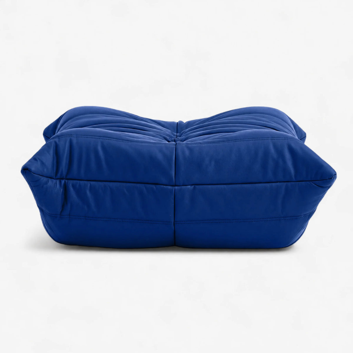 Pogo 73 Ottoman in Cobalt Blue Aniline Leather