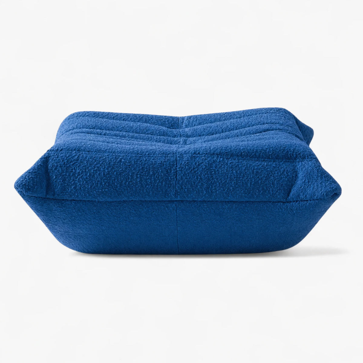 Pogo 73 Ottoman in Cobalt Blue Bouclé