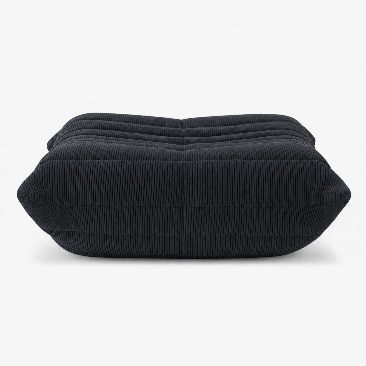 Pogo 73 Ottoman in Charcoal Gray Corduroy
