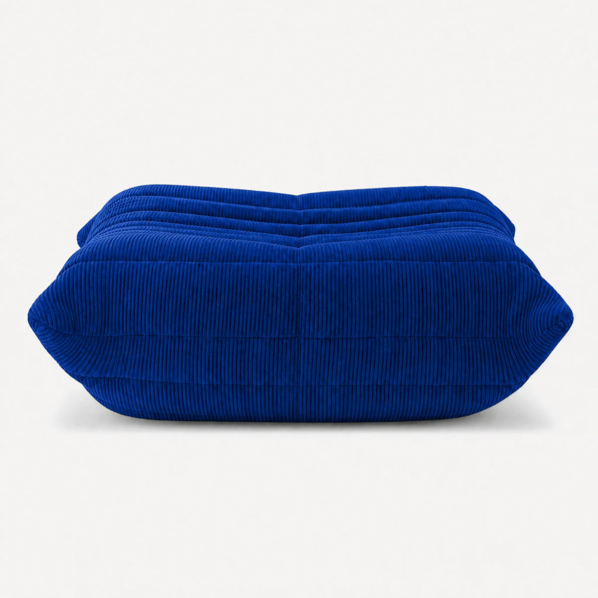 Pogo 73 Ottoman in Cobalt Blue Corduroy