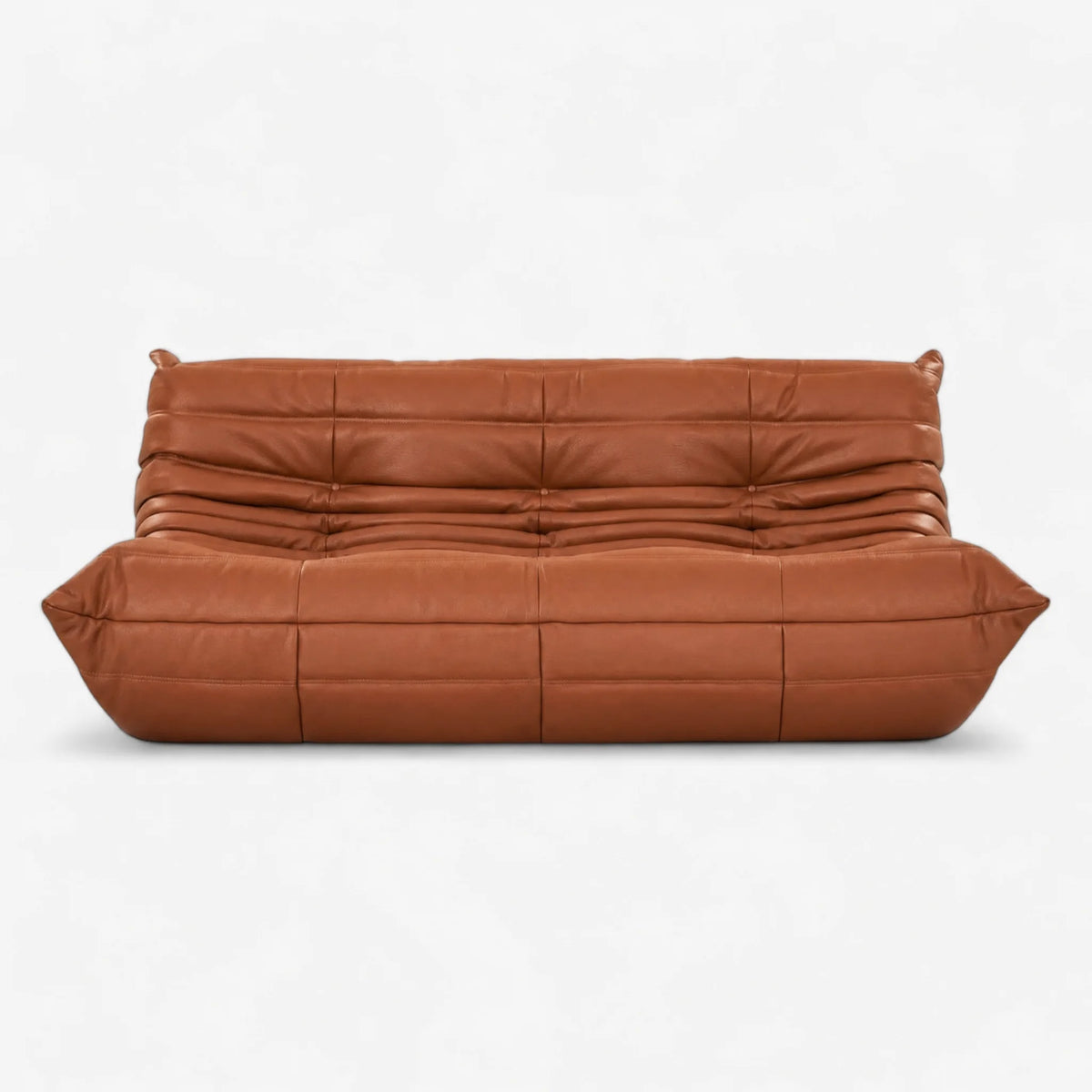 Pogo 73 Sofa in Copper Aniline Leather