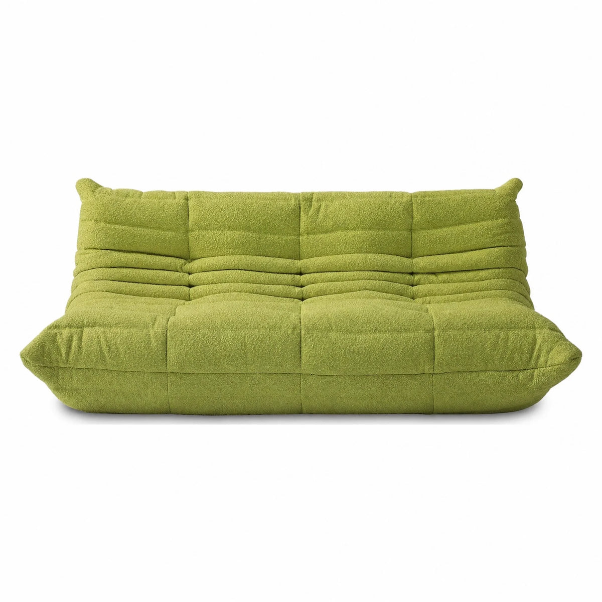 Pogo 73 Sofa in Chartreuse Green Bouclé