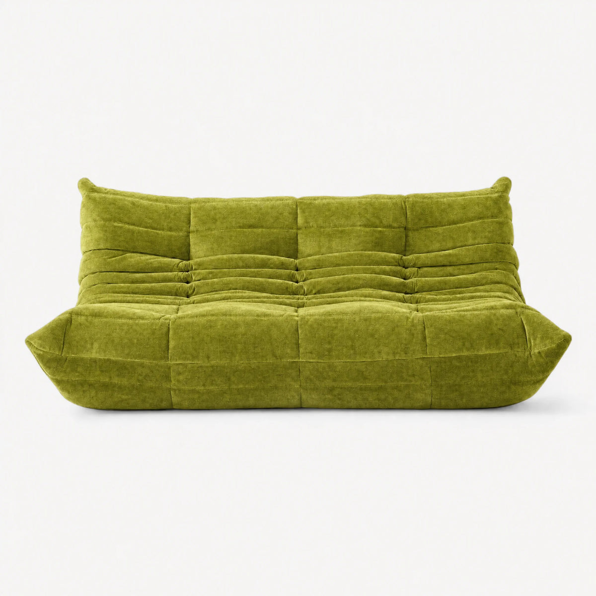 Pogo 73 Sofa in Chartreuse Green Chenille Helios
