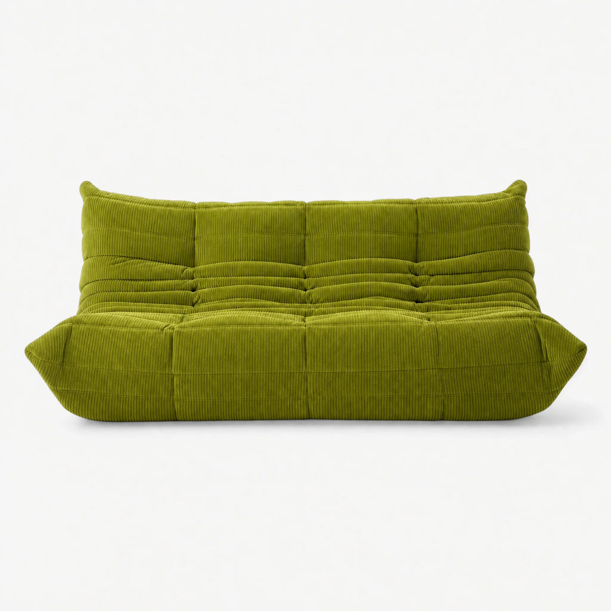 Pogo 73 Sofa in Chartreuse Green Corduroy