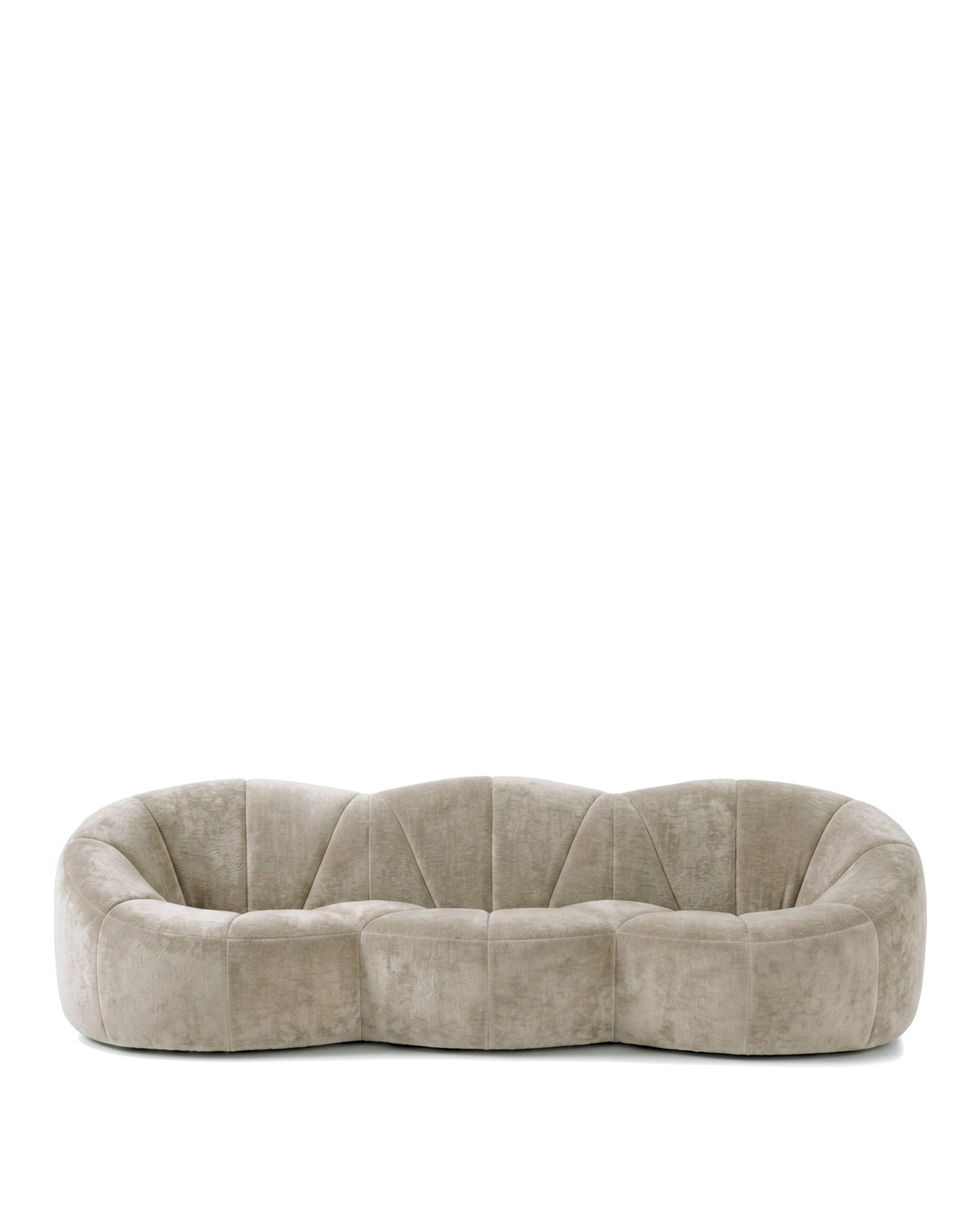 Pumpa 71™ three-seater sofa | beige gray chenille - 3 seaters 71 | madorne