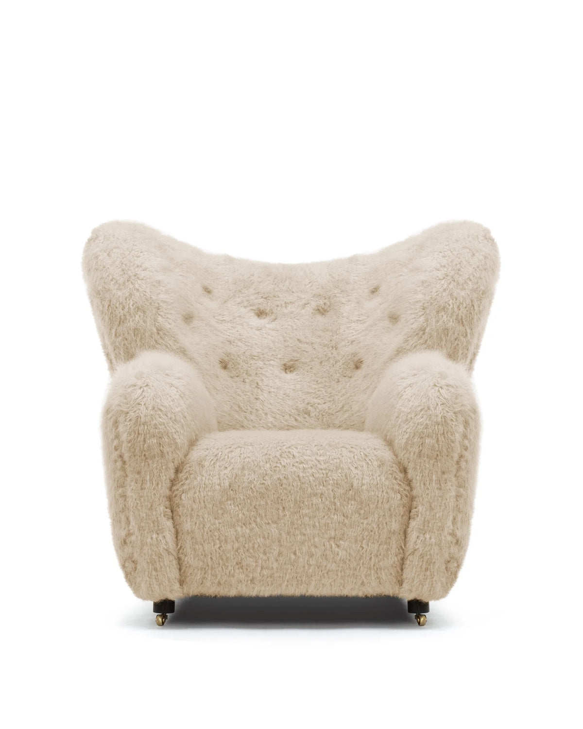 Repose 36™ lounge chair | sheepskin form - almond long hair sherpa - chairs 36 | designer | madorne