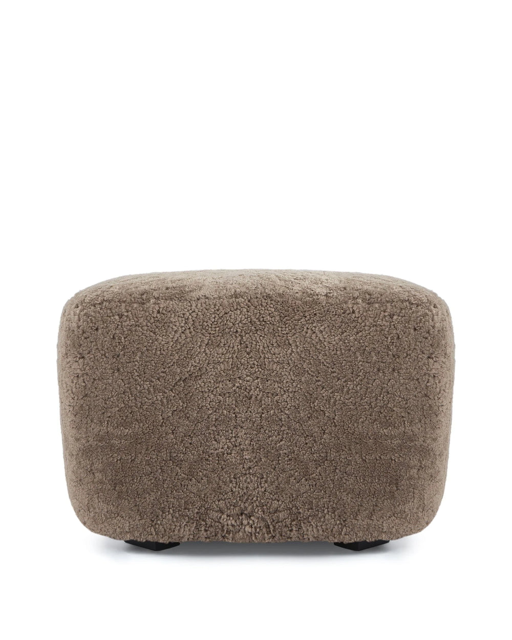 Repose 36™ ottoman | textured footrest - cappuccino luxe sheepskin - stools & ottomans 36 | madorne