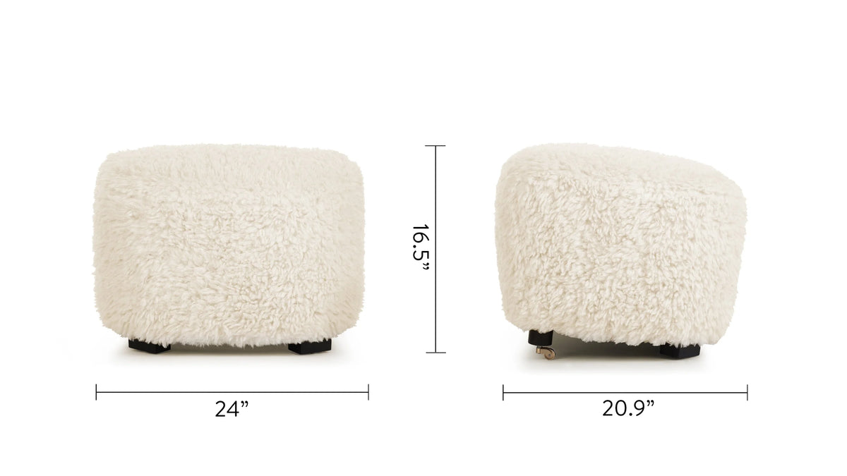 Repose 36™ ottoman | textured footrest - stools & ottomans 36 | madorne