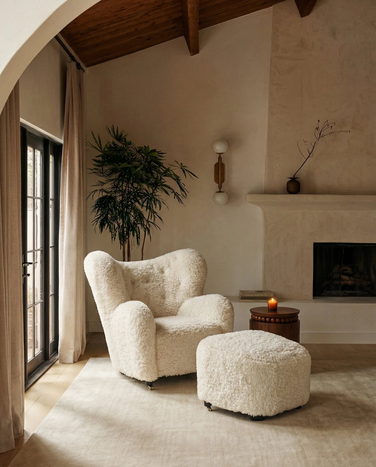 Repose 36™ ottoman | textured footrest - stools & ottomans 36 | madorne