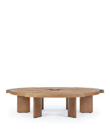 Riva™ coffee table | sculptural wood - walnut - tables rio table-inspired | madorne