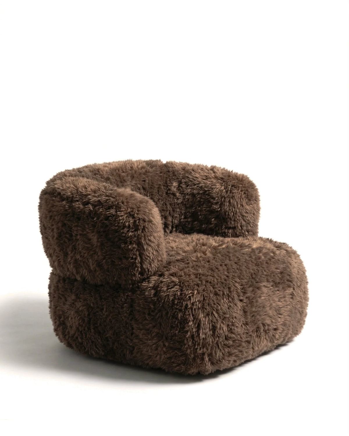 Riva nest™ lounge chair | brown faux fur - chairs nest | madorne