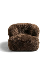 Riva nest™ lounge chair | brown faux fur - chairs nest | madorne