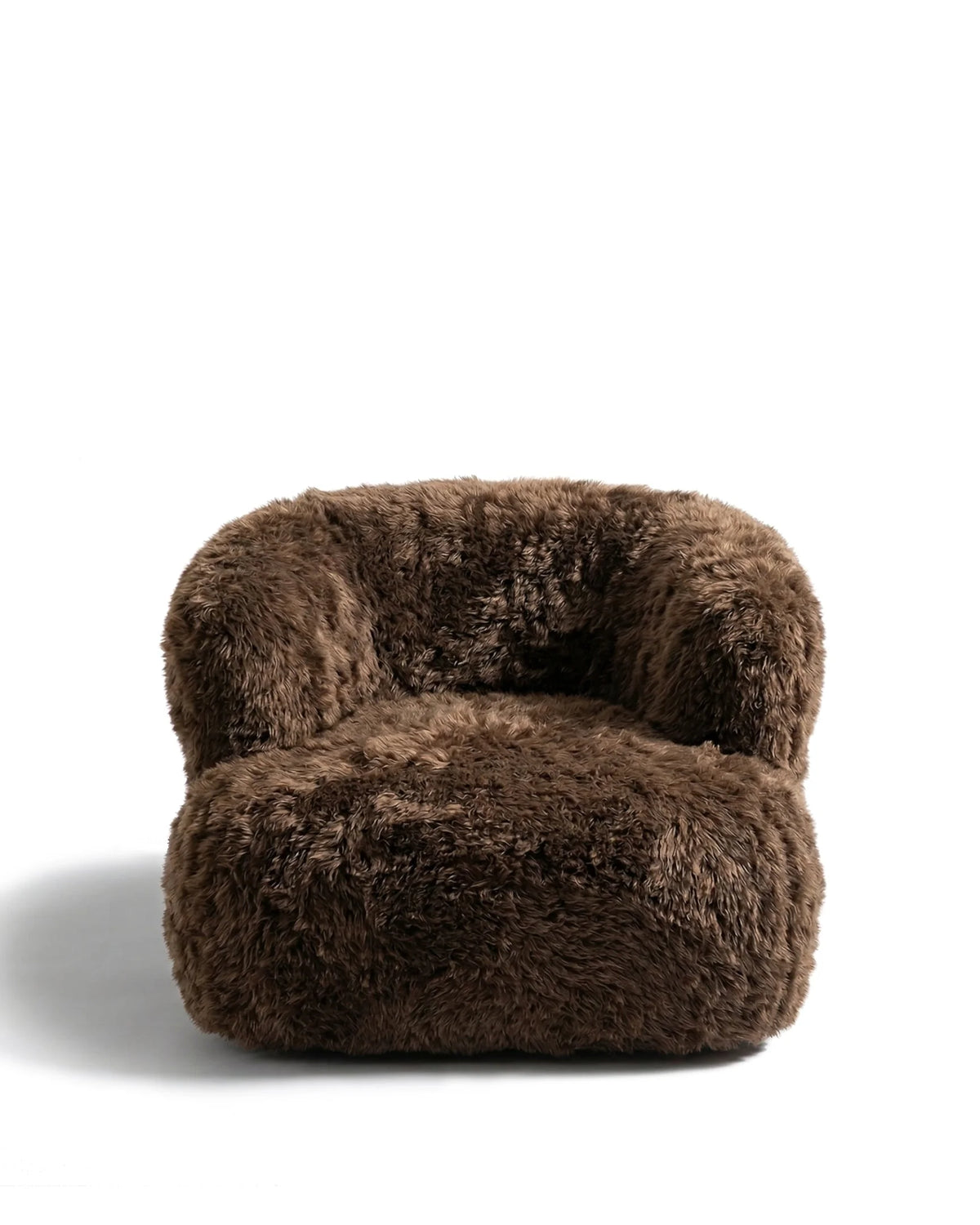 Riva nest™ lounge chair | brown faux fur - chairs nest | madorne