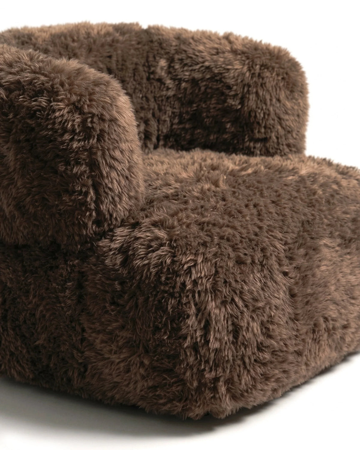 Riva nest™ lounge chair | brown faux fur - chairs nest | madorne