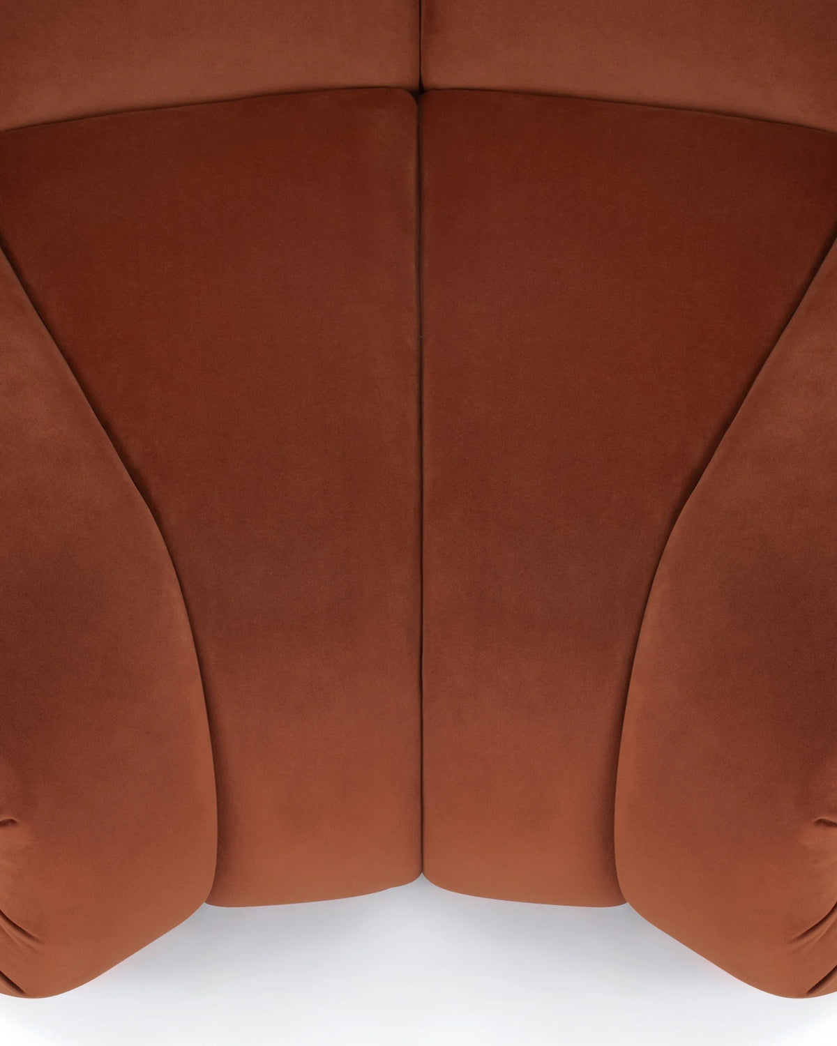 Rivage™ curved module | walnut side panels - modules rivage | modular sofa element | madorne