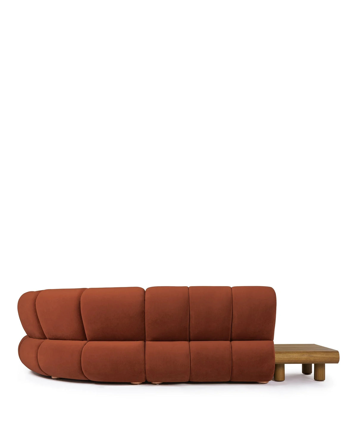 Rivage™ large left-corner sectional | walnut detail - sectionals rivage | sofa | madorne