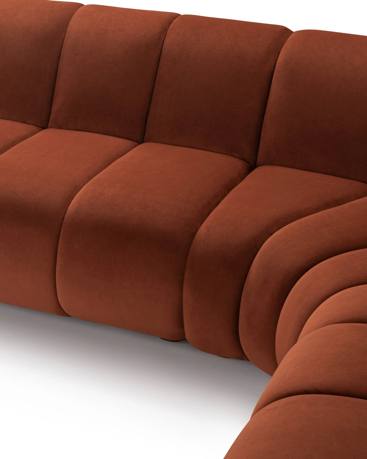 Rivage™ large right-corner sectional | walnut detail - sectionals rivage | sofa | madorne