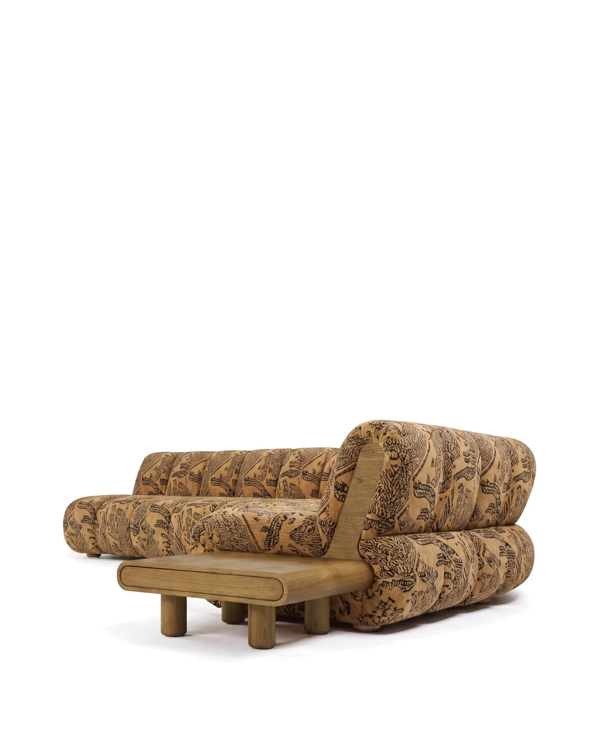 Rivage™ large right-corner sectional | walnut detail - sectionals rivage | sofa | madorne