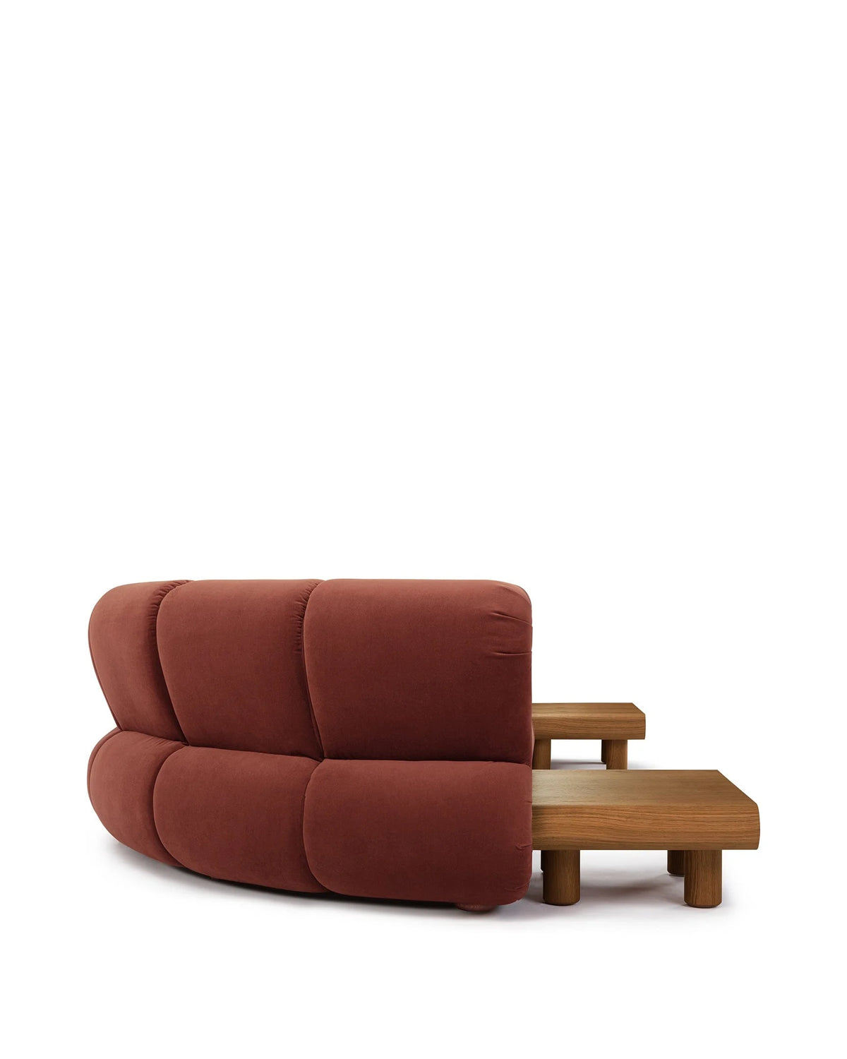 Rivage™ six-seater sectional | walnut detail - 4+ seaters rivage | sofa | madorne