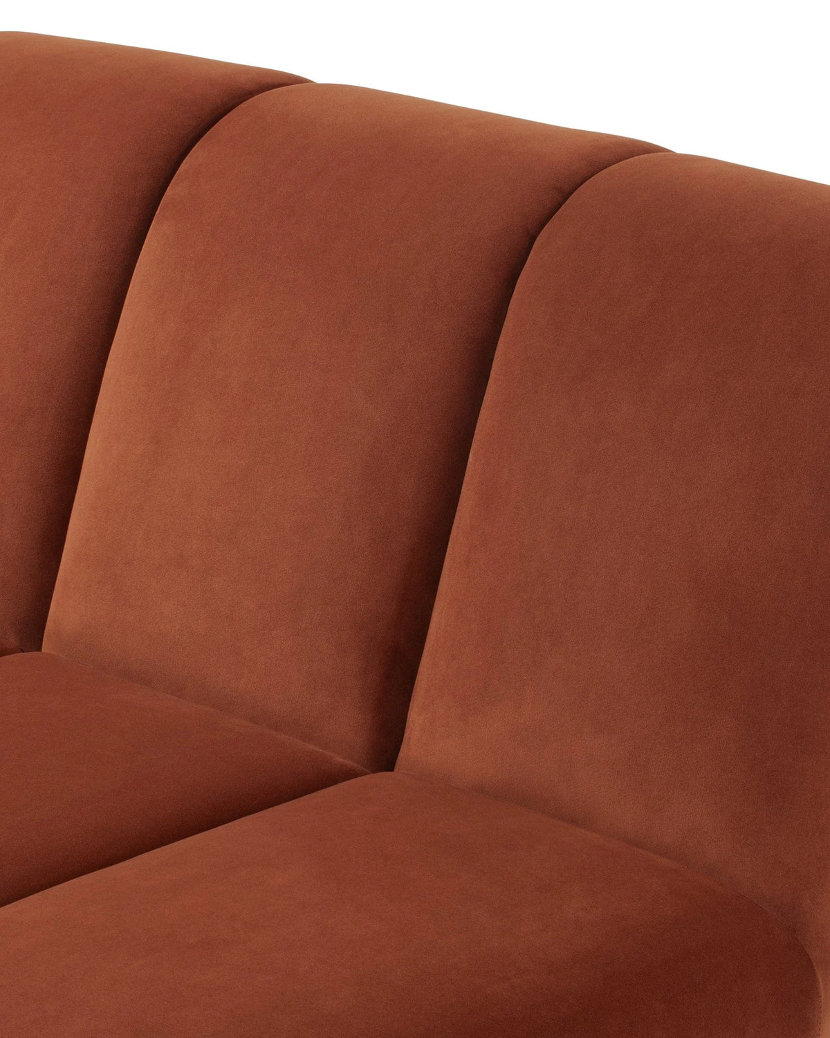 Rivage™ straight module | walnut side panels - modules rivage | modular sofa element | madorne