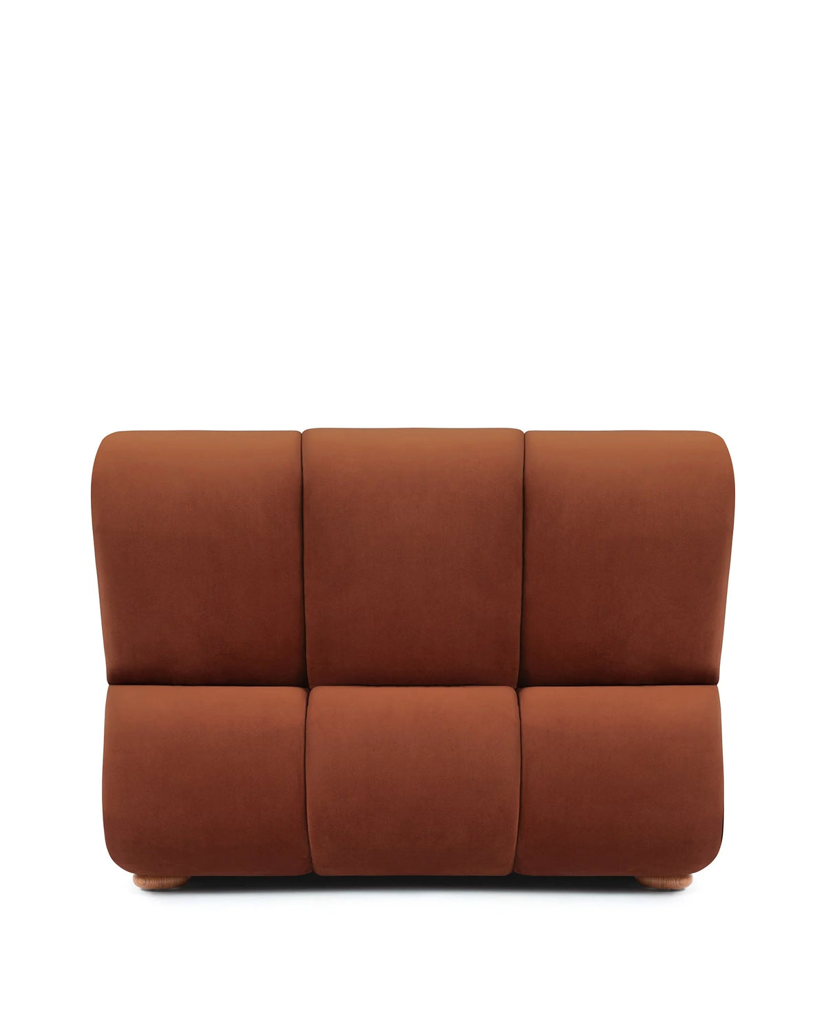 Rivage™ straight module | walnut side panels - modules rivage | modular sofa element | madorne