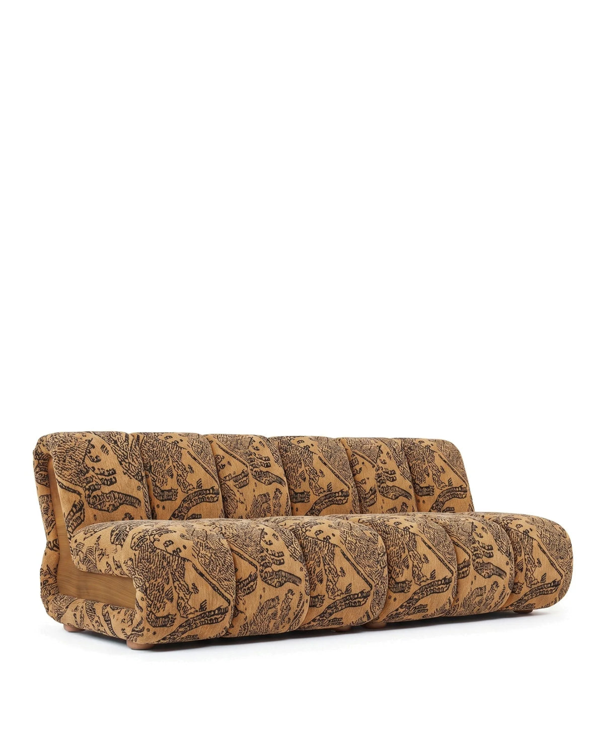 Rivage™ three-seater sofa | walnut side panels - 3 seaters rivage | madorne