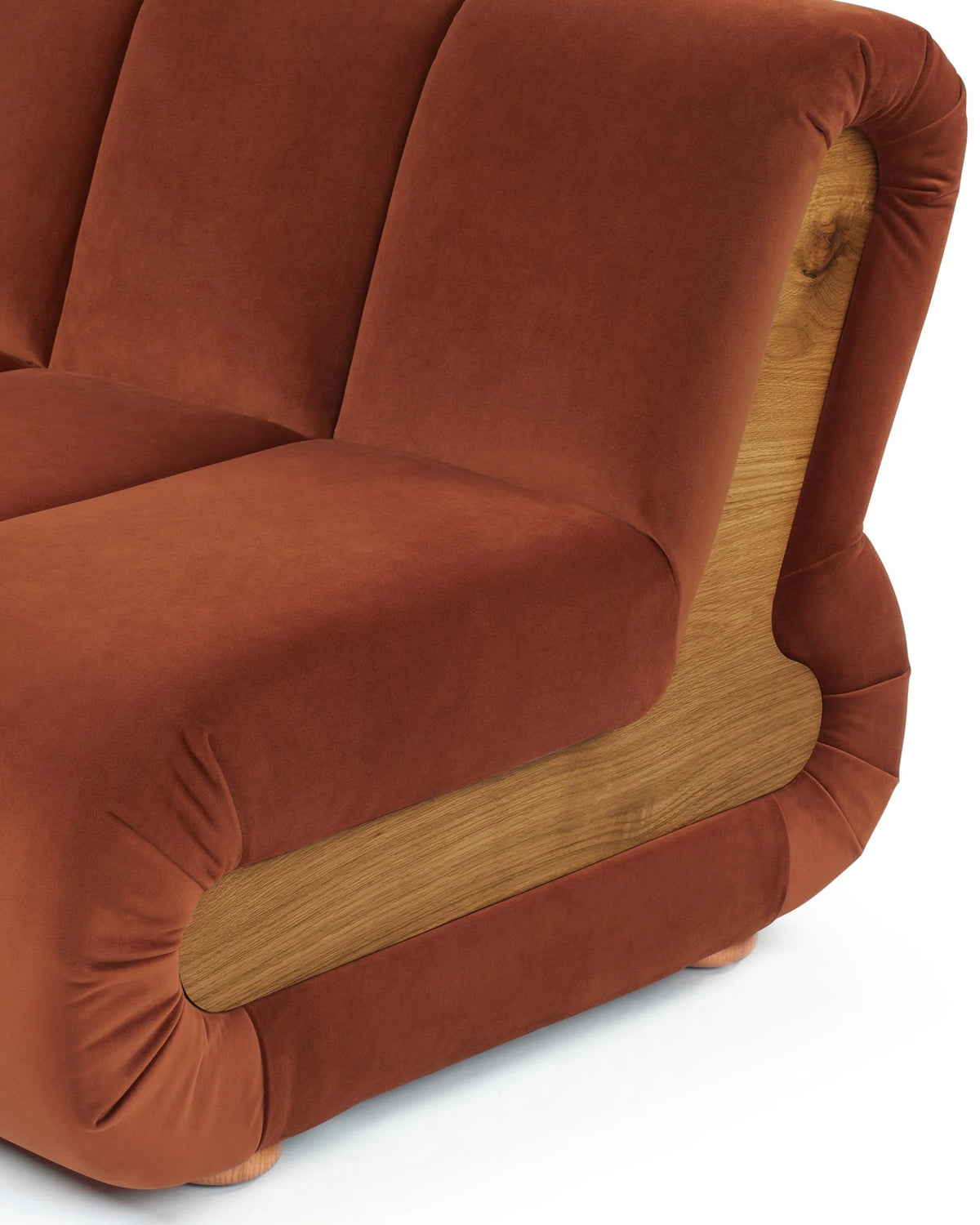 Rivage™ three-seater sofa | walnut side panels - 3 seaters rivage | madorne