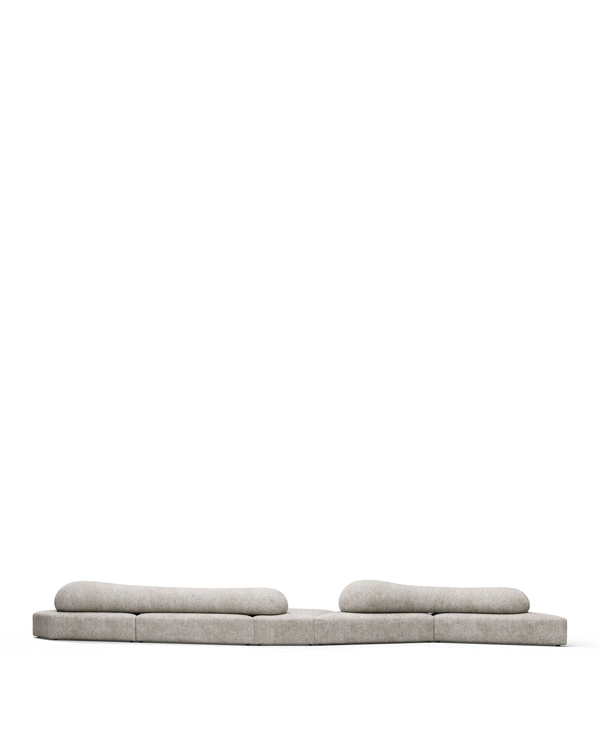 Rockscape 04™ five-seater sofa | dove chenille - five seat sectional / textured - sectionals 04 | madorne
