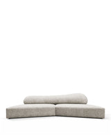 Rockscape 04™ sofa small | dove textured chenille - sectional / sectionals 04 | madorne