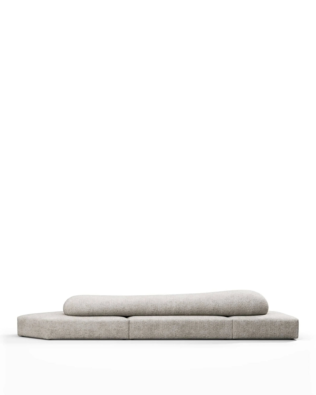 Rockscape 04™ sofa three seater left | dove textured chenille - 3 seaters 04 | designer three-seater...