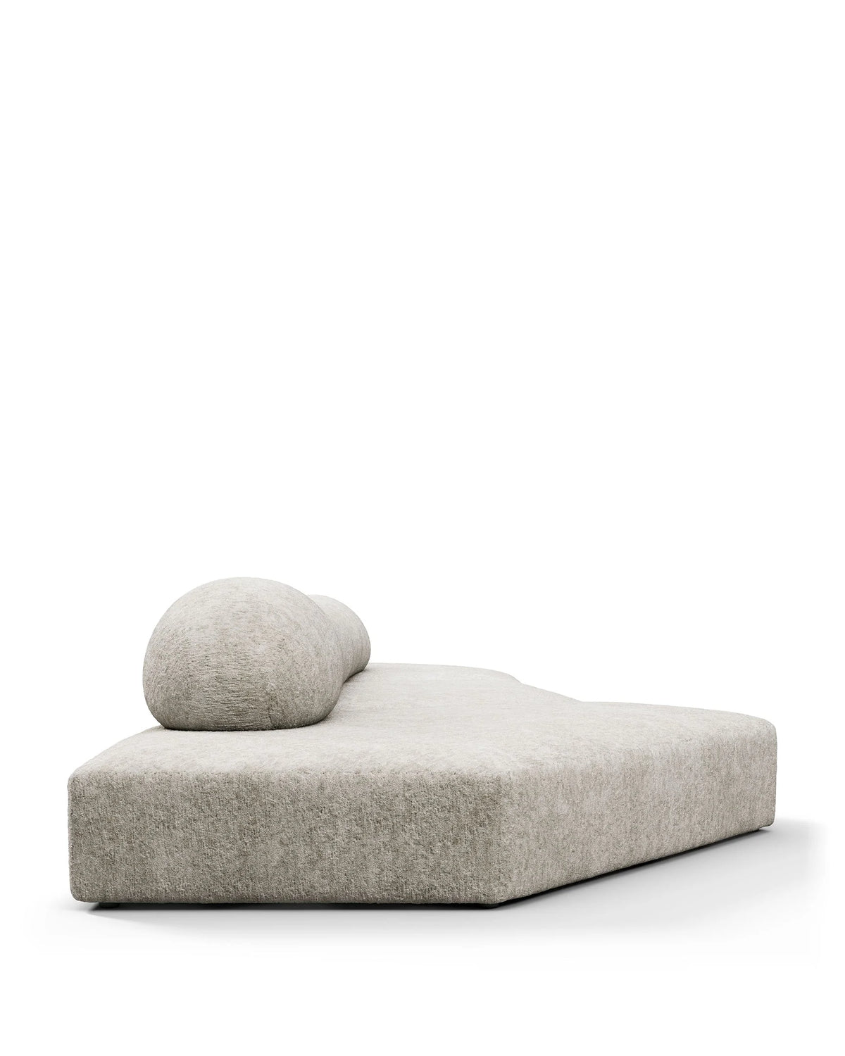 Rockscape 04™ sofa three seater left | dove textured chenille - 3 seaters 04 | designer three-seater...