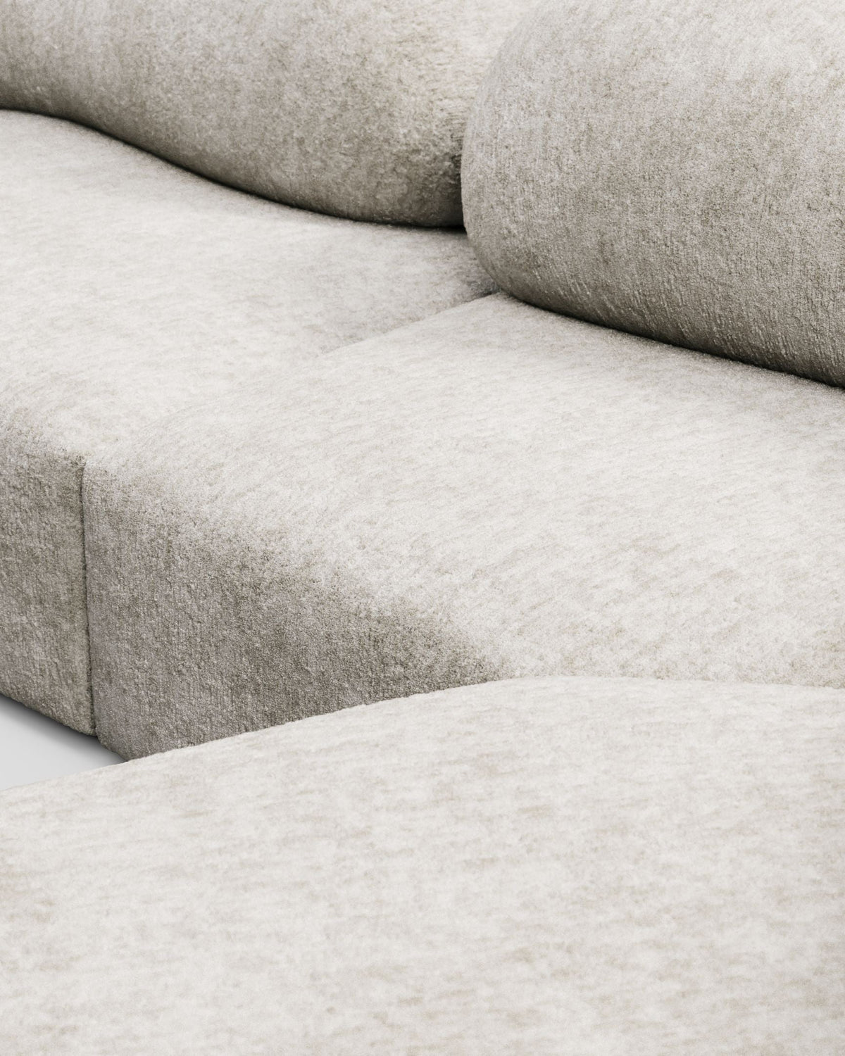Rockscape 04™ u-shaped sofa | dove chenille - u-shape sectional / textured - sectionals 04 | madorne