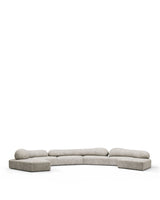 Rockscape 04™ u-shaped sofa | dove chenille - u-shape sectional / textured - sectionals 04 | madorne