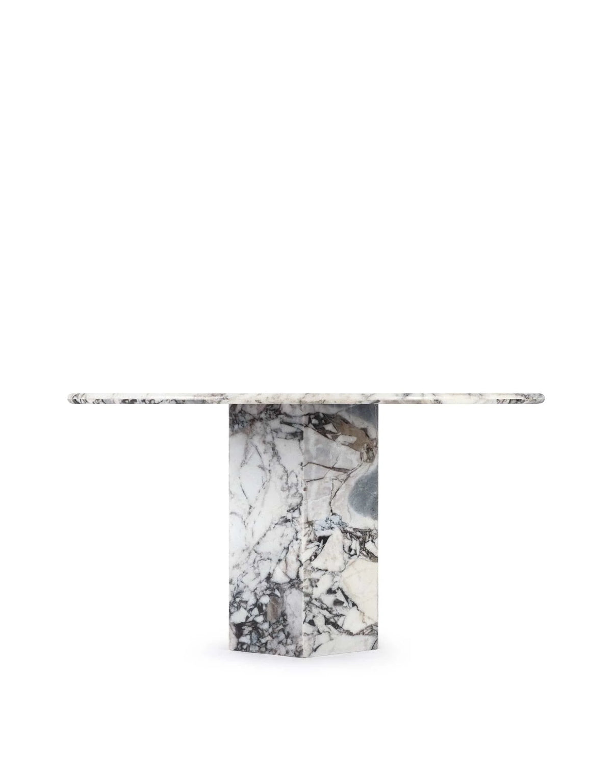 Sagan 55™ round dining table | travertine pedestal - tables epic table-inspired | madorne