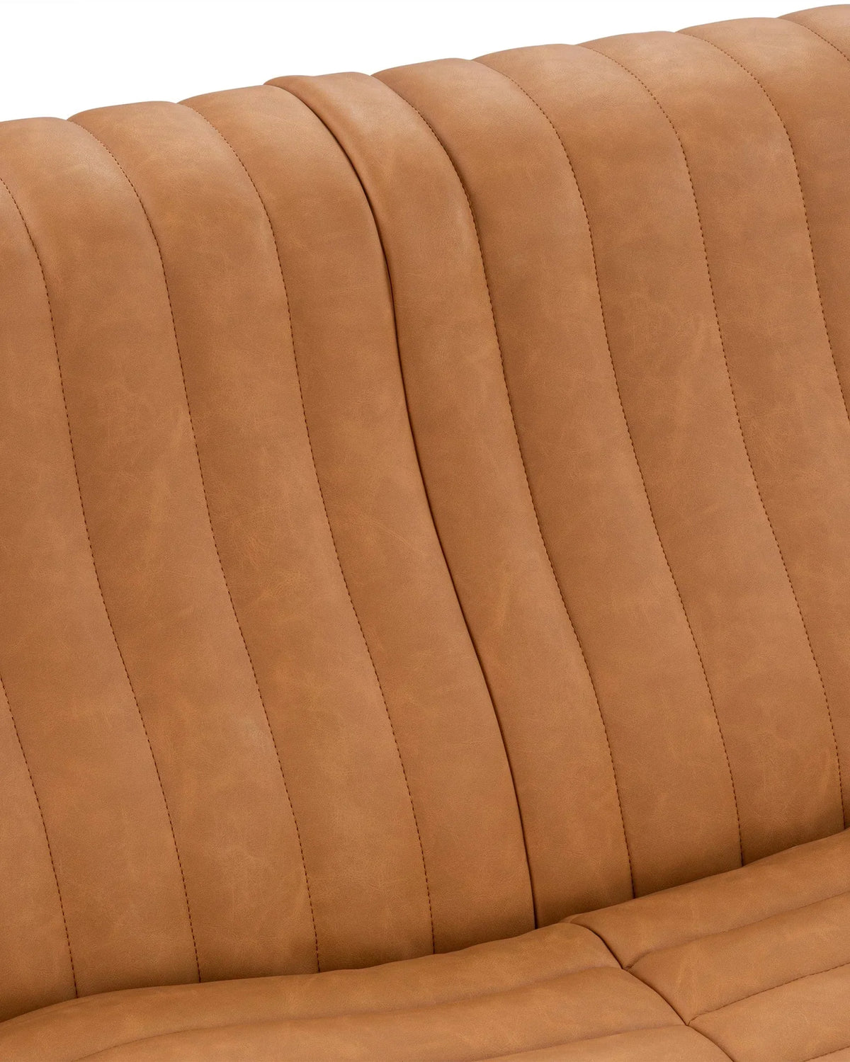 Sander 76™ three seater sofa | tan vegan leather - 3 seaters 76 inspired by sandra three-seater