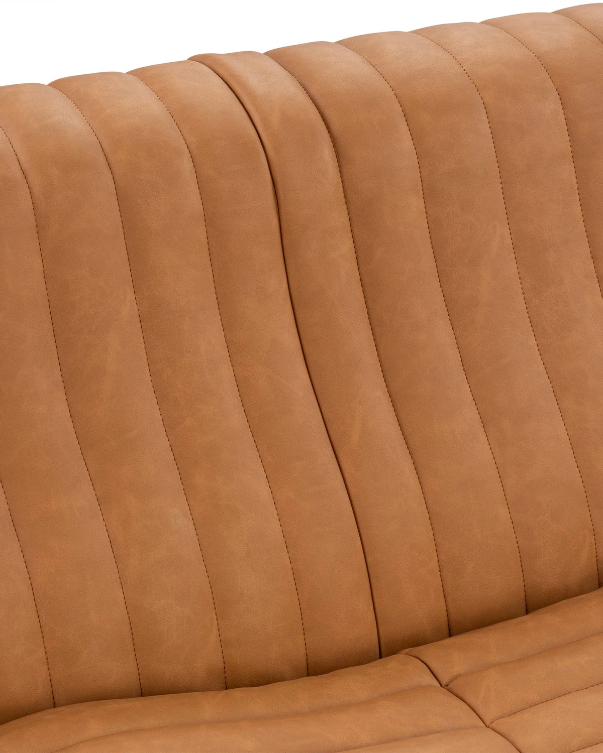 Sander 76™ three seater sofa | tan vegan leather - 3 seaters 76 inspired by sandra three-seater