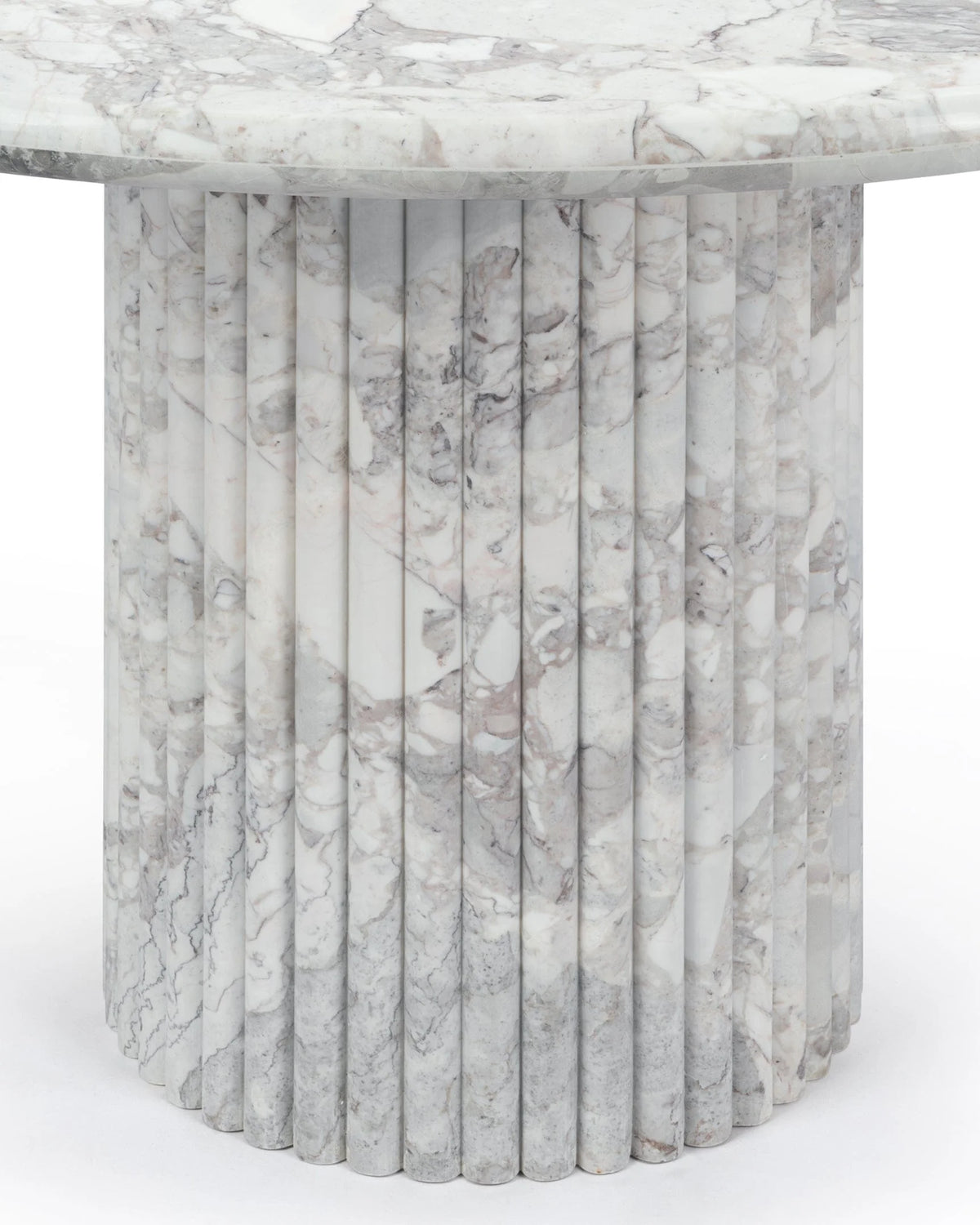Saturne 47™ round dining table | fluted pedestal - tables 47 | designer | madorne