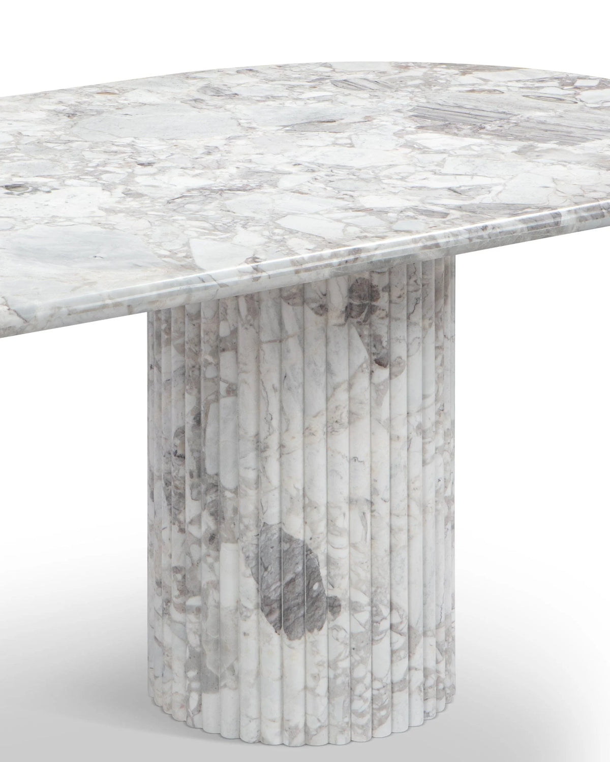 Saturne 98™ oval dining table | natural marble - tables 98 | madorne