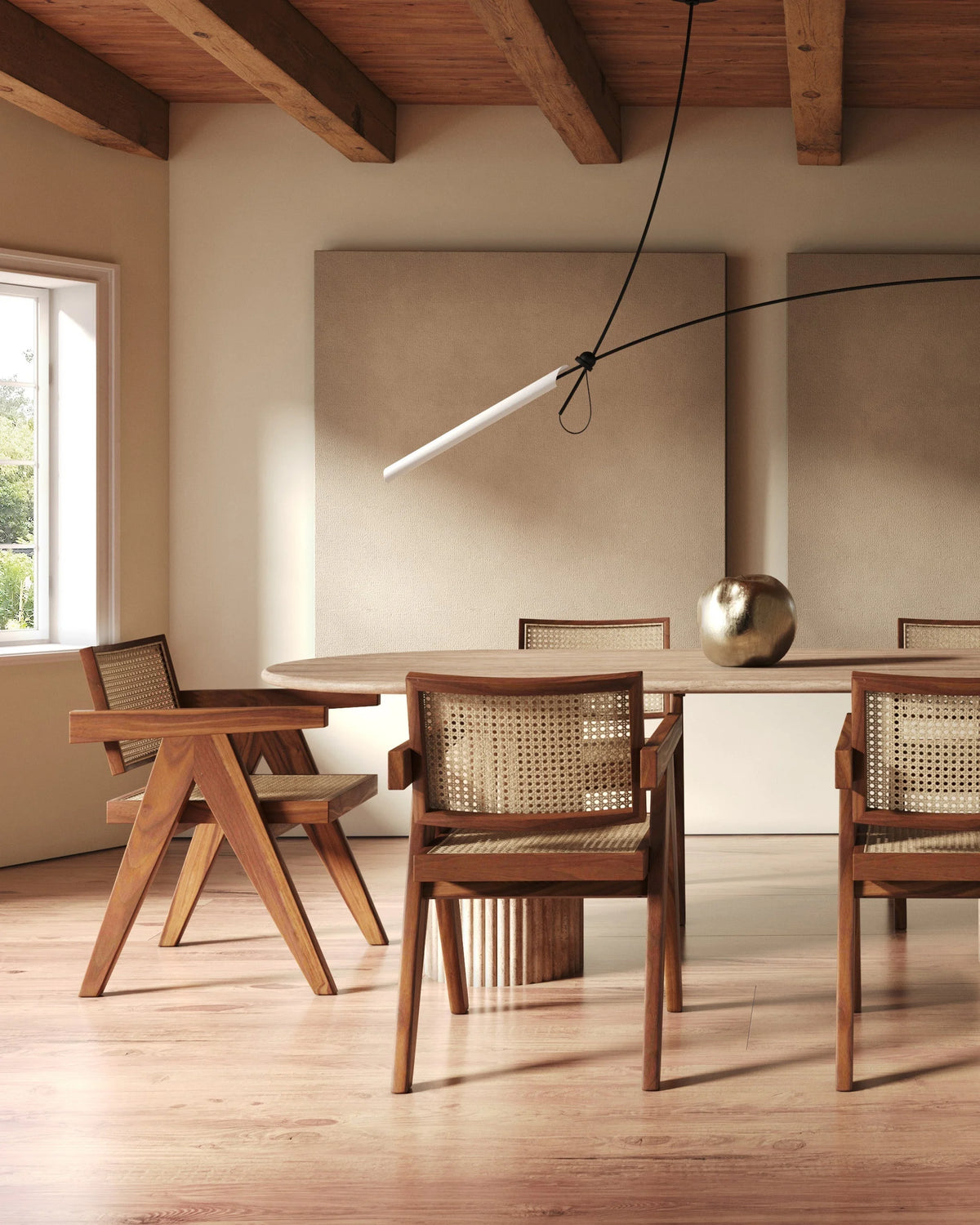 Saturne 98™ oval dining table | natural marble - tables 98 | madorne