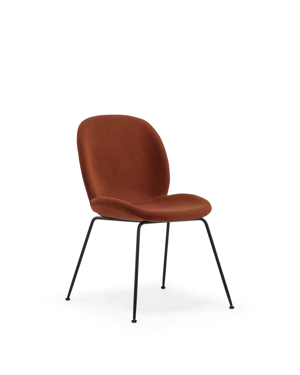 Scarab 13™ dining chair | upholstered shell - russet plush velvet - chairs 13 | designer | madorne