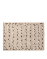 Script™ Wool Rug | Beige Linework