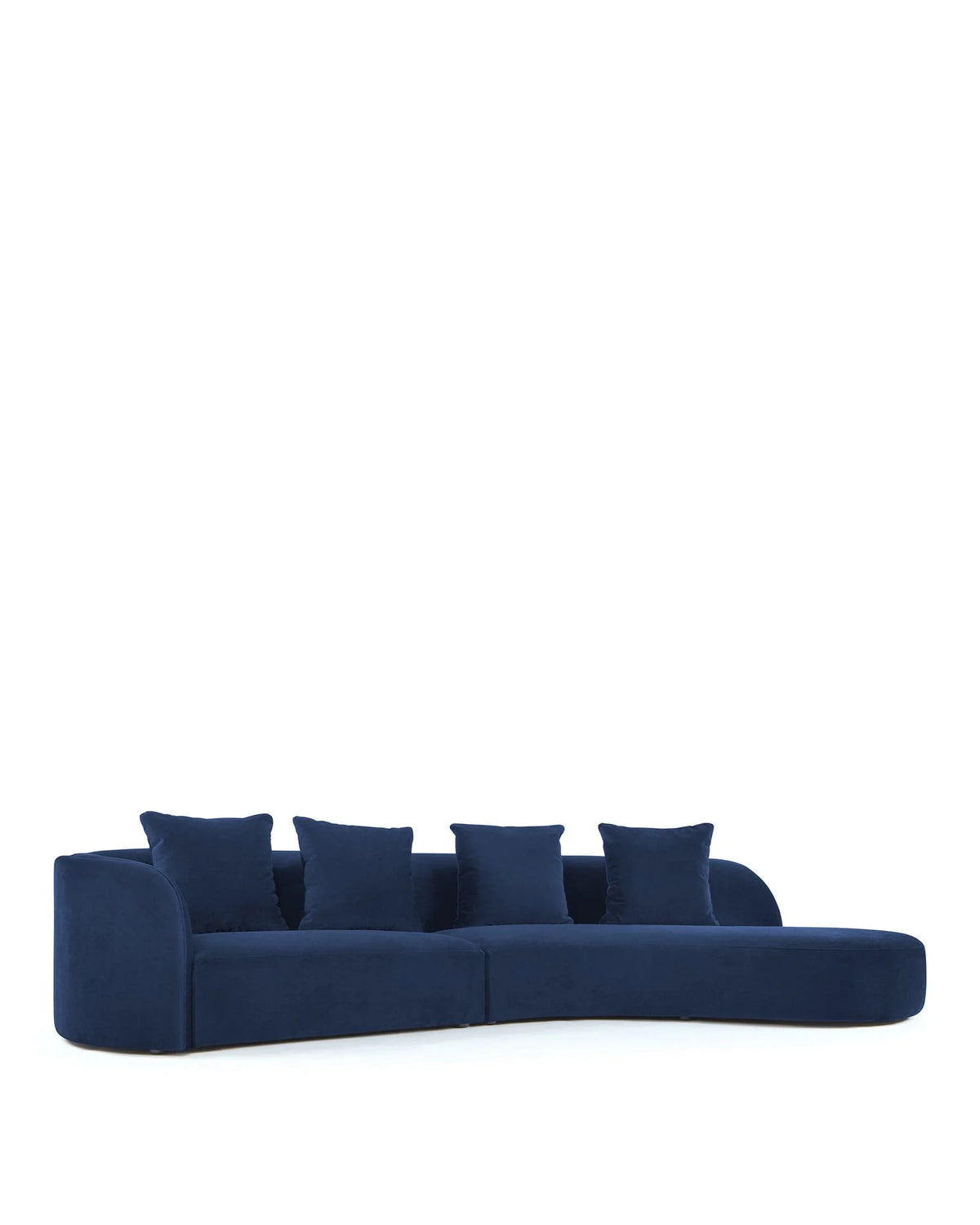 Serein curve™ three-seater sofa | asymmetric form - 3 seaters serpentine sofa-inspired | madorne
