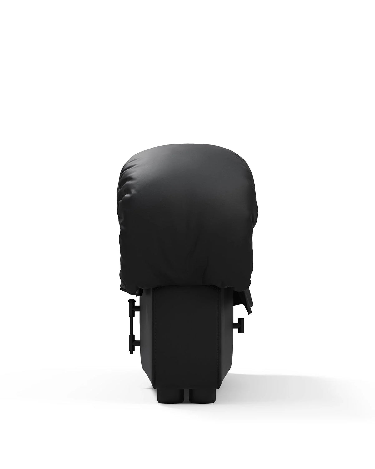 Serpent 72™ intermediate stool module | curved sectional - black vegan leather - modules 72 | modular sofa element...
