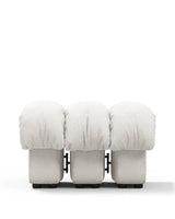 Serpent 72™ ottoman | white boucle - stools & ottomans 72 | modern | madorne