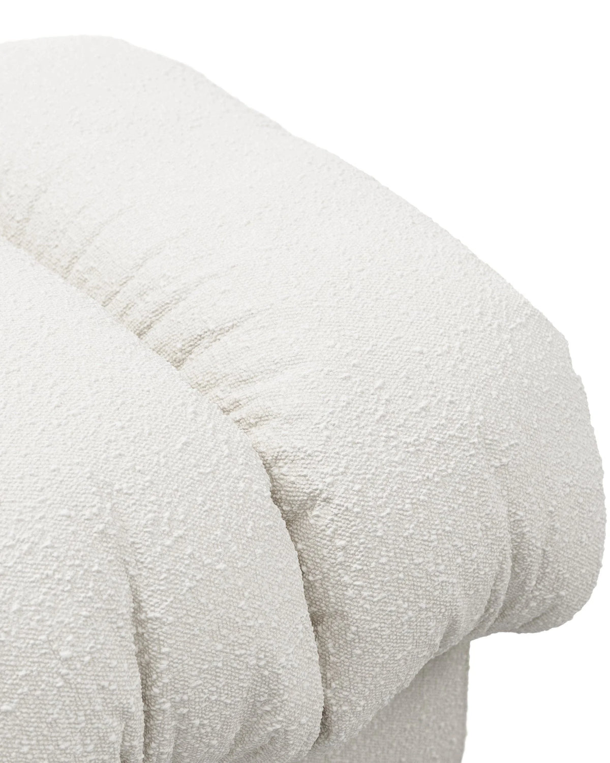 Serpent 72™ ottoman | white boucle - stools & ottomans 72 | modern | madorne