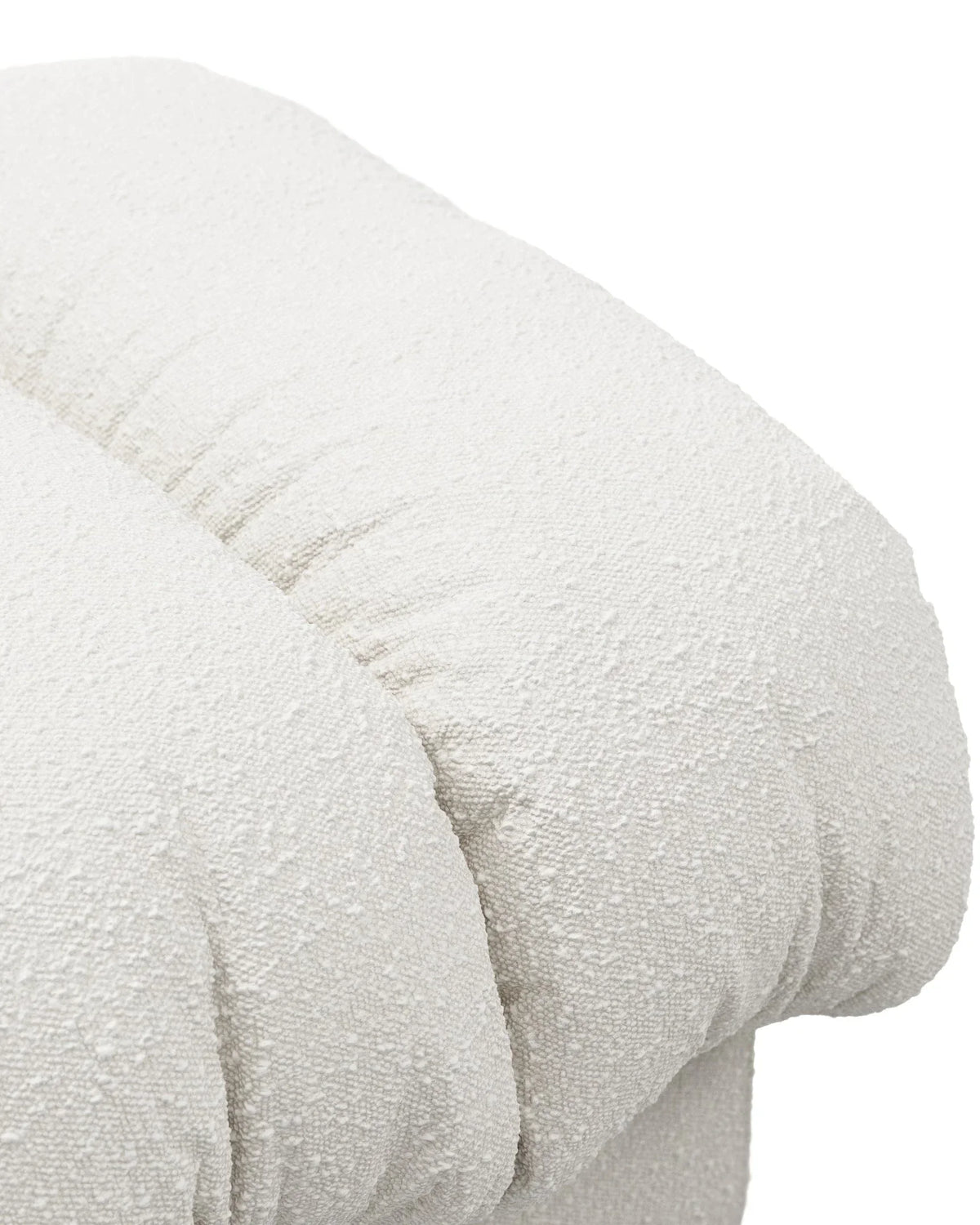 Serpent 72™ ottoman | white boucle - stools & ottomans 72 | modern | madorne