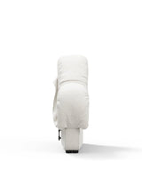 Serpent 72™ right end module armrest | white boucle - modules 72 | designer modular sofa e...