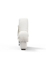 Serpent 72™ right-end module | curved sectional - white boucle - modules 72 | modular sofa element | madorne