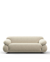 Sesa 70™ two-seater sofa | exposed steel frame - eggshell vegan suede - 2 seaters 70 | madorne