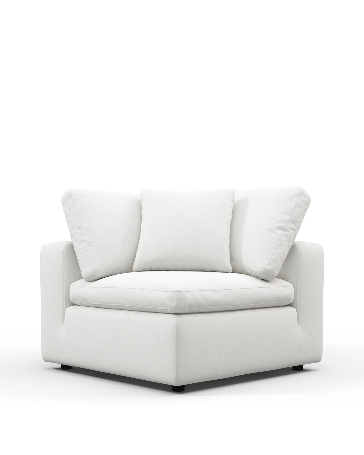 Skya™ sofa module corner | white linen - modules skya | modular element | madorne